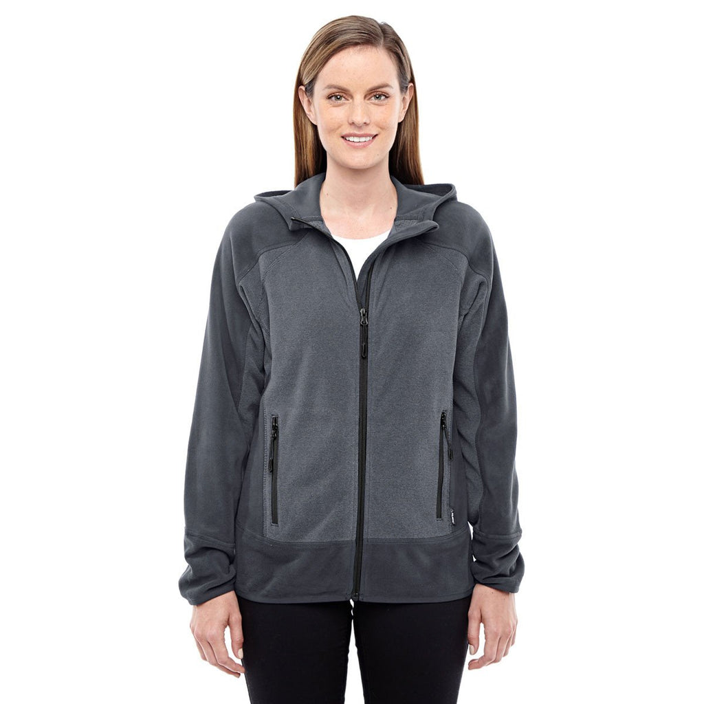 North End Women's Carbon/Black Polartec Active Jacket