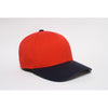 Pacific Headwear Red/Navy Universal Wool Cap
