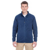 UltraClub Men's Navy Cool & Dry Full-Zip Microfleece