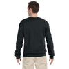 Fruit of the Loom Men's Black 12 oz. Supercotton Fleece Crew