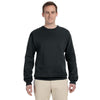 Fruit of the Loom Men's Black 12 oz. Supercotton Fleece Crew