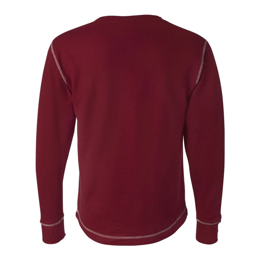 J. America Men's Simply Red/Vintage White Vintage Long Sleeve Thermal T-Shirt