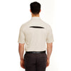 UltraClub Men's Stone/Black Cool & Dry Sport Polo