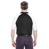 UltraClub Men's Black/Charcoal Cool & Dry Sport Shoulder Block Polo