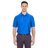 UltraClub Men's Royal Cool & Dry Elite Tonal Stripe Performance Polo
