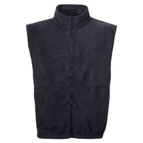 UltraClub Men's Black Iceberg Fleece Full-Zip Vest
