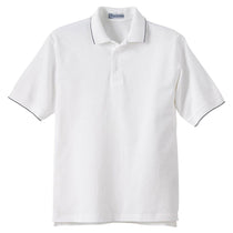 Extreme Men's White/Black Cotton Jersey Polo