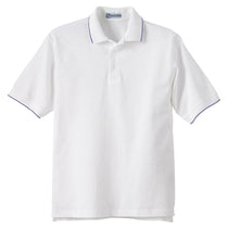 Extreme Men's White/Navy Cotton Jersey Polo