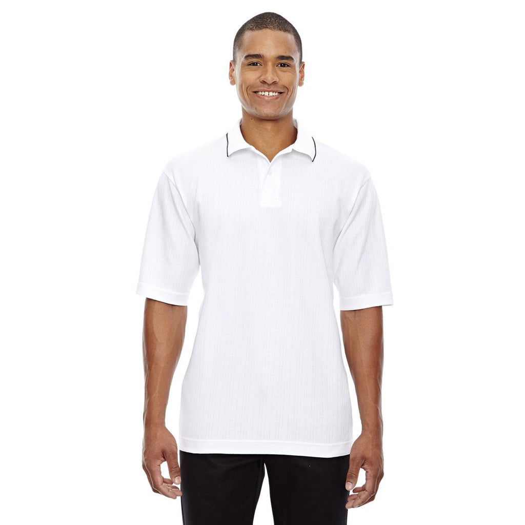 Extreme Men's White Edry Needle-Out Interlock Polo