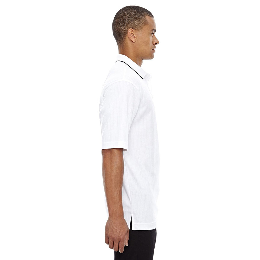Extreme Men's White Edry Needle-Out Interlock Polo