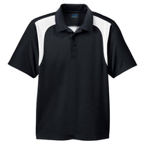Extreme Men's Black Eperformance Colorblock Textured Polo