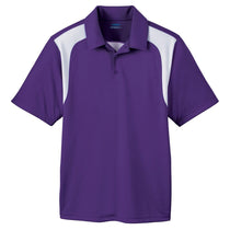 Extreme Men's Campus Purple Eperformance Colorblock Textured Polo