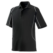 Extreme Men's Black Eperformance Velocity Snag Protection Colorblock Polo with Piping