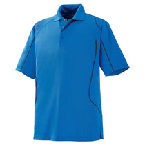 Extreme Men's Light Nautical Blue Eperformance Velocity Snag Protection Colorblock Polo with Piping