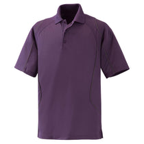 Extreme Men's Mulbery Purple Eperformance Velocity Snag Protection Colorblock Polo with Piping