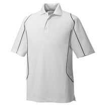 Extreme Men's White Eperformance Velocity Snag Protection Colorblock Polo with Piping