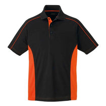 Extreme Men's Black/Orange Eperformance Fuse Snag Protection Plus Colorblock Polo