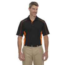 Extreme Men's Black/Orange Tall Eperformance Fuse Snag Protection Plus Colorblock Polo