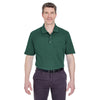 UltraClub Men's Forest Green Classic Pique Polo with Pocket