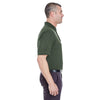 UltraClub Men's Forest Green Whisper Pique Polo with Pocket