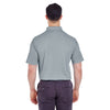 UltraClub Men's Silver Cool & Dry 8 Star Elite Performance Interlock Polo