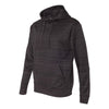 J. America Men's Granite Odyssey Striped Performance Fleece Hooded Pullover Sweatshirt