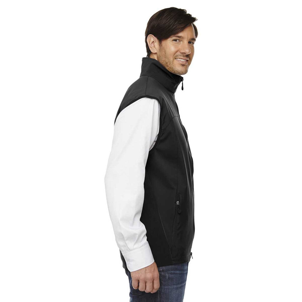 North End Men's Black Three-Layer Light Bonded Performance Vest