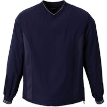 North End Men's Classic Navy V-Neck Unlined Wind Shirt