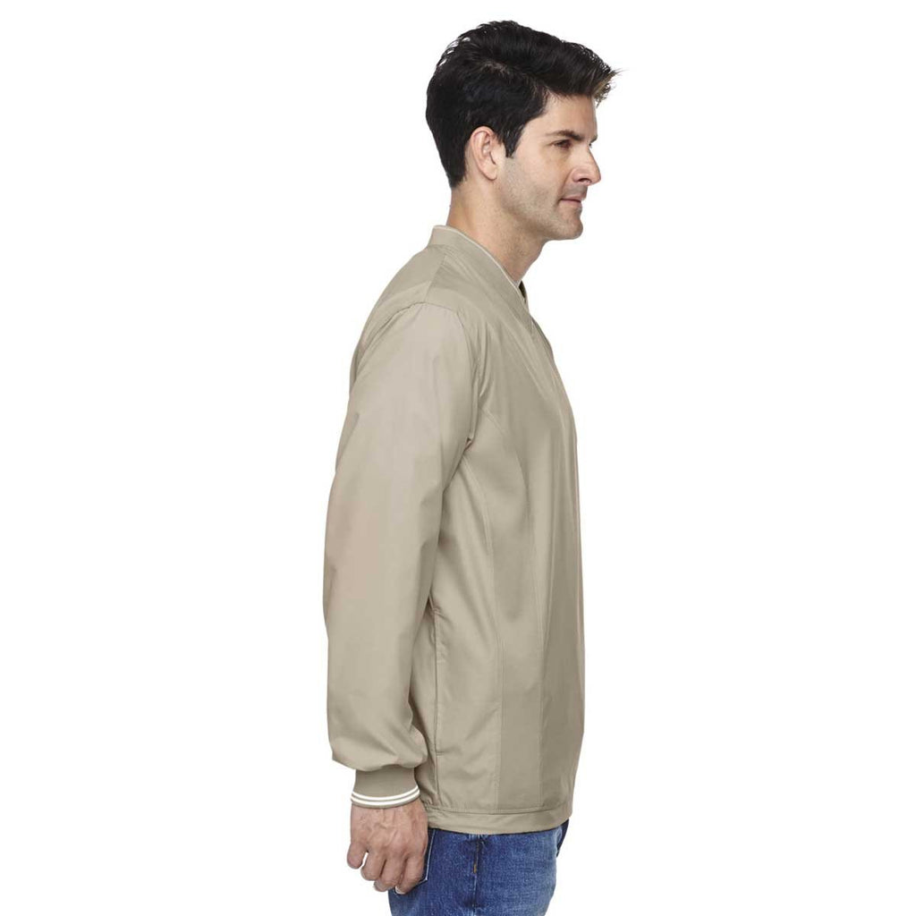 North End Men's Putty V-Neck Unlined Wind Shirt
