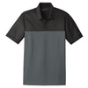 Nike Men's Black/Anthracite Dri-Fit Colorblock Micro Pique Polo