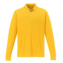 Core 365 Men's Campus Gold Pinnacle Performance Long-Sleeve Pique Polo