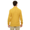 Core 365 Men's Campus Gold Pinnacle Performance Long-Sleeve Pique Polo