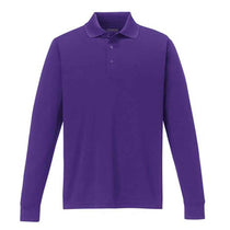 Core 365 Men's Campus Purple Pinnacle Performance Long-Sleeve Pique Polo