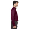 Core 365 Men's Burgundy Operate Long-Sleeve Twill Shirt