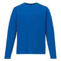Core 365 Men's True Royal Agility Performance Long-Sleeve Pique Crewneck