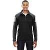 North End Men's Black Quick Performance Interlock Half-Zip Top