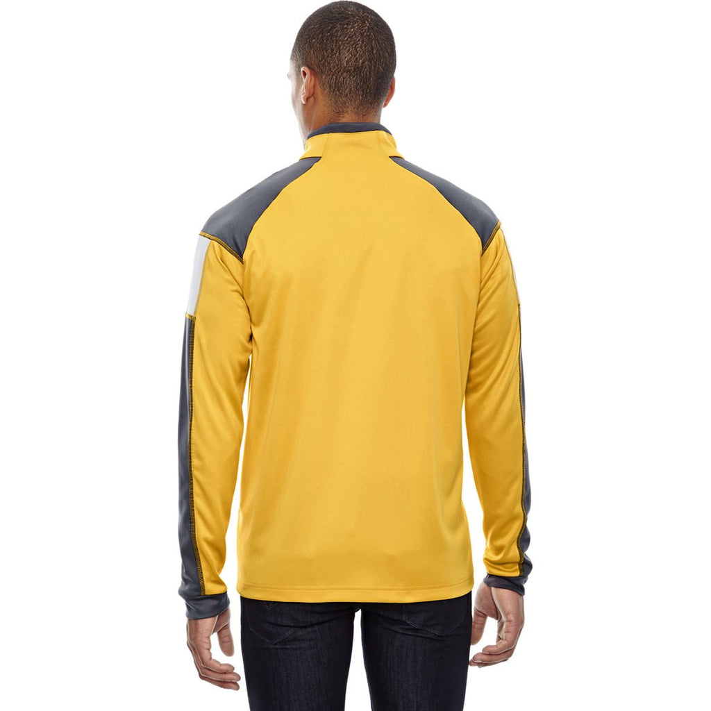 North End Men's Campus Gold Quick Performance Interlock Half-Zip Top