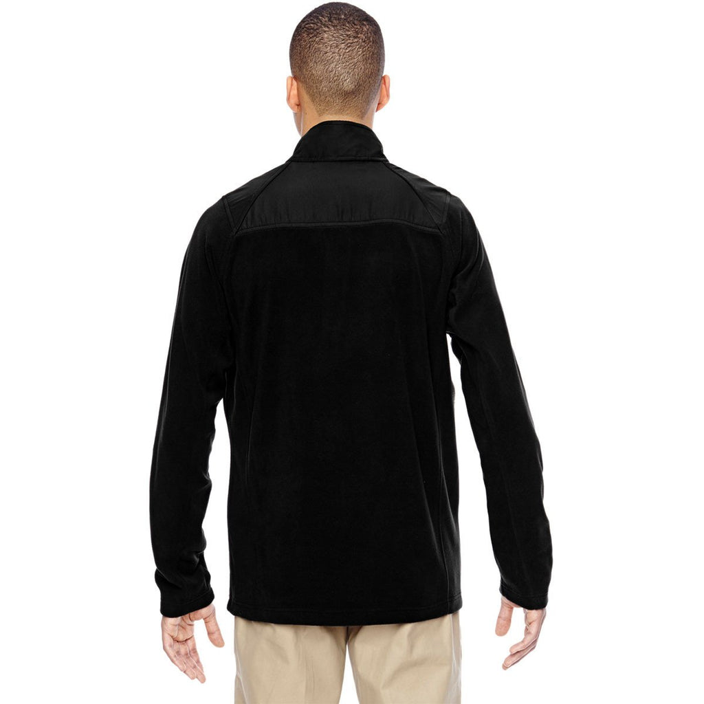 North End Men's Black Excursion Fleece Half-Zip