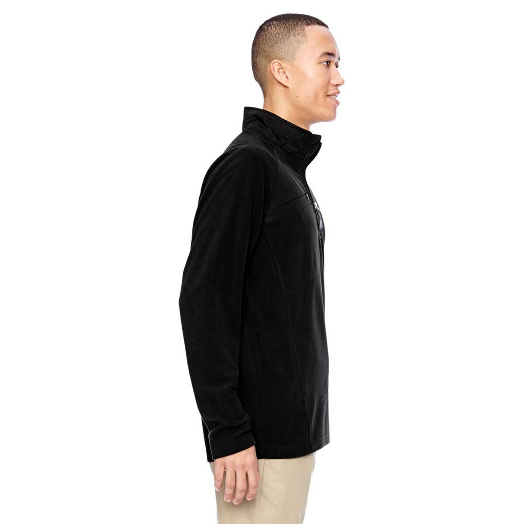 North End Men's Black Excursion Fleece Half-Zip