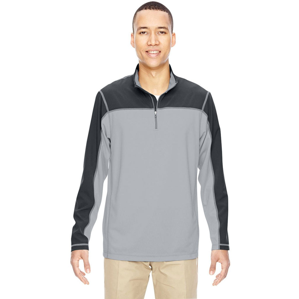 North End Men's Black Excursion Circuit Performance Half-Zip