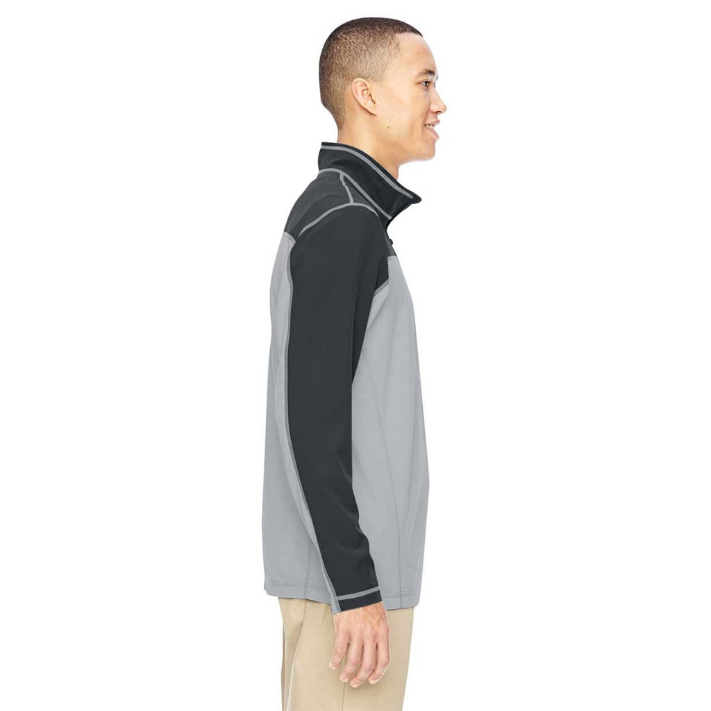 North End Men's Black Excursion Circuit Performance Half-Zip