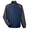 Core 365 Men's Classic Navy/Carbon Stratus Colorblock Lightweight Jacket