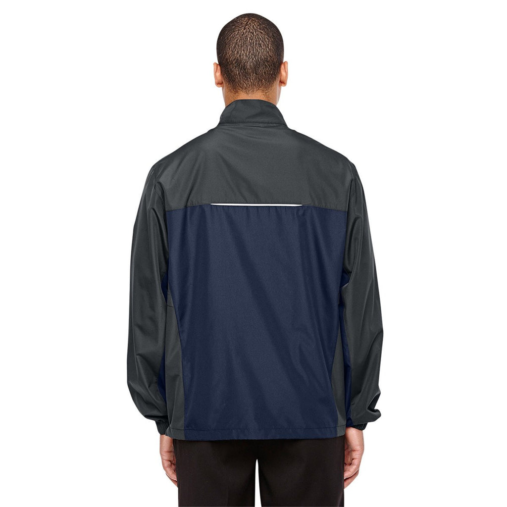 Core 365 Men's Classic Navy/Carbon Stratus Colorblock Lightweight Jacket