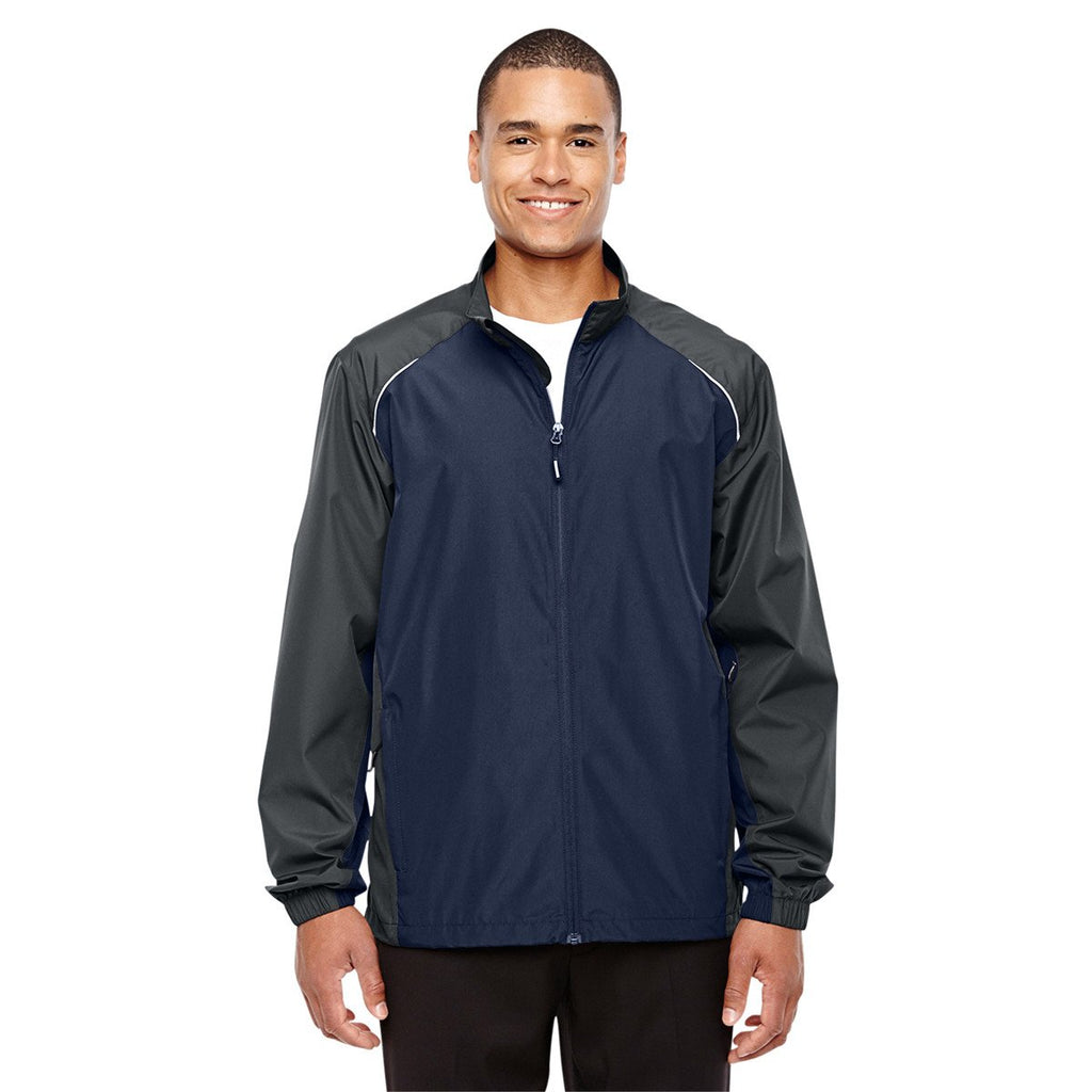 Core 365 Men's Classic Navy/Carbon Stratus Colorblock Lightweight Jacket