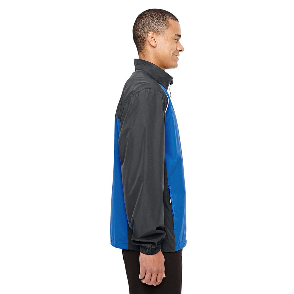 Core 365 Men's True Royal/Carbon Stratus Colorblock Lightweight Jacket