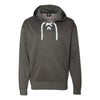 J. America Men's Charcoal Heather Sport Lace Polyester Fleece Hooded Pullover