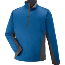 North End Men's Nautical Blue Performance Stretch Wind Shirt