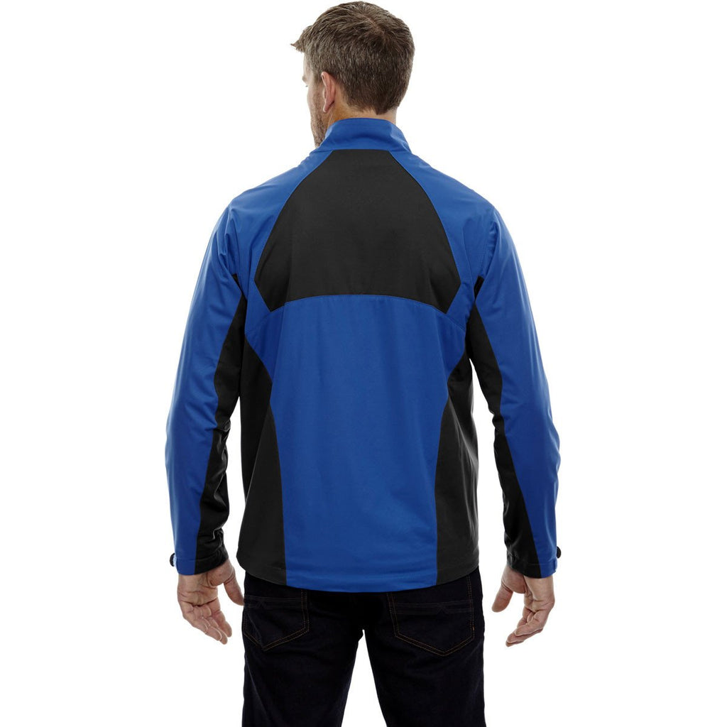 North End Men's Nautical Blue Performance Stretch Wind Shirt