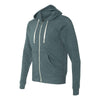 J. America Men's Navy Triblend Triblend Hooded Full-Zip Sweatshirt