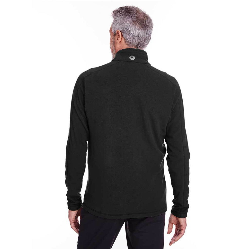 Marmot Men's Black Rocklin Fleece Full-Zip Jacket